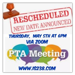 Rescheduled PTA meeting